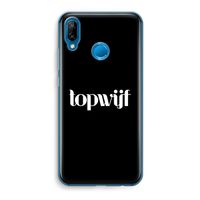 Topwijf Zwart: Huawei P20 Lite Transparant Hoesje
