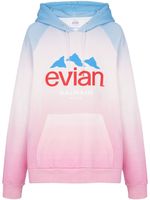 Balmain x Evian hoodie à effet dégradé - Rose - thumbnail