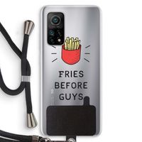 Fries before guys: Xiaomi Mi 10T 5G Transparant Hoesje met koord