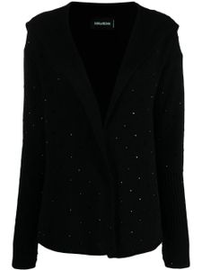 Zadig&Voltaire cardigan en cachemire à ornements strassés - Noir