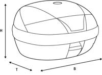 Hepco & Becker topcase "journey" cases hepco journey 42 l black set