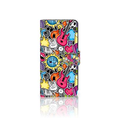 Motorola Edge 30 Neo | Wallet Case | met Pasjes | Punk Rock