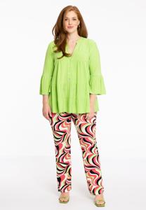 Yoek Tuniek met ruches | Groen | Maat 58/60