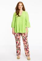 Yoek Tuniek met ruches | Groen | Maat 58/60