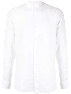 Frescobol Carioca chemise Nero en lin - Blanc