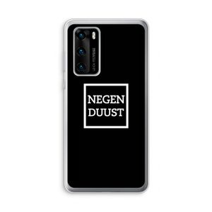 Negenduust black: Huawei P40 Transparant Hoesje