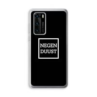 Negenduust black: Huawei P40 Transparant Hoesje