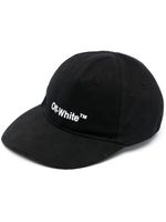 Off-White casquette à logo Helvetica brodé - Noir - thumbnail