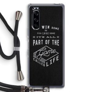 Life: Sony Xperia 5 Transparant Hoesje met koord