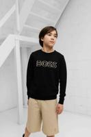 Hugo Boss 3D Logo Sweater Kids Zwart - Maat 13/14 jaar - Kleur: Zwart | Soccerfanshop