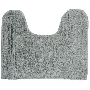 MSV WC/Badkamerkleed/badmat voor op de vloer - grijs - 45 x 35 cm - Badmatjes