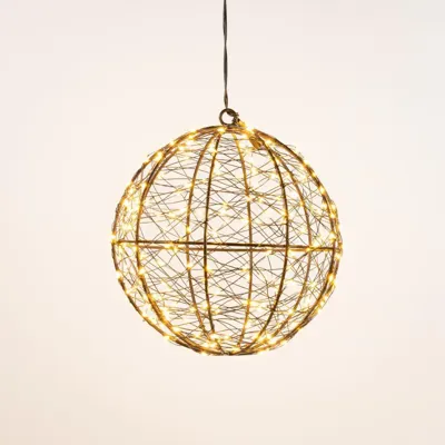 Bal metaal 200led fl. d18cm cw Bal metaal 200led fl. d18cm cw