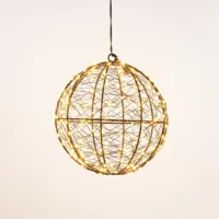 Bal metaal 200led fl. d18cm cw