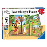 Ravensburger - winnie de poeh sportdag 3x49st.