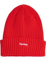 Supreme bonnet à patch logo - Rouge