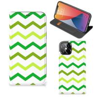 iPhone 12 Pro Max | Hoesje met Magneet | Zigzag Groen