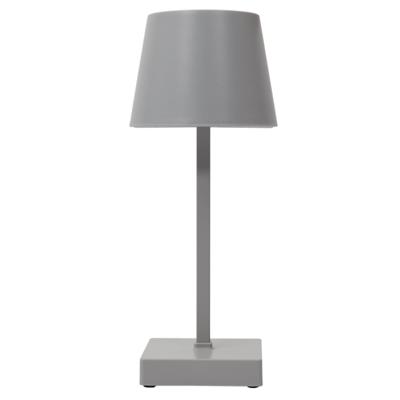 LED tafellamp- kunststof - zilver/grijs - touch - 26 cm - binnen