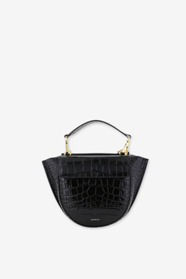 Wandler crossbody Hortensia Mini 000025-3251 black croco