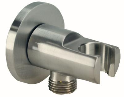 Wiesbaden luxe mess.muur doucheaansluiting+opsteek 1/2&apos;&apos; geborsteld staal