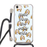 Hello: iPhone 8 Transparant Hoesje met koord