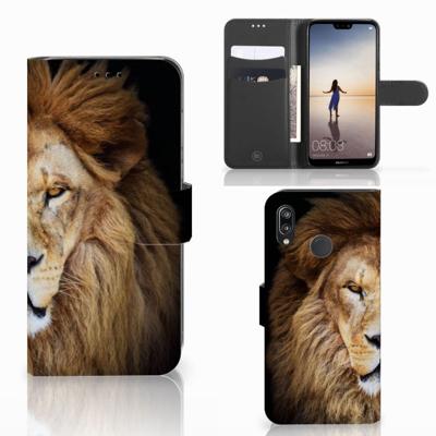 Huawei P20 Lite | Telefoonhoesje | Met pasjeshouder | Leeuw