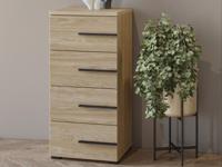 Commode VOLANI 4 lades geolied eik