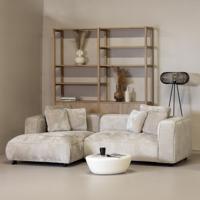 Chaise Longue Bank Nantes 3-zits Links Beige - Giga Meubel - thumbnail