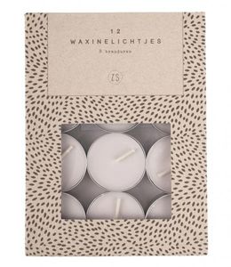 Zusss set 12 waxinelichtjes zand