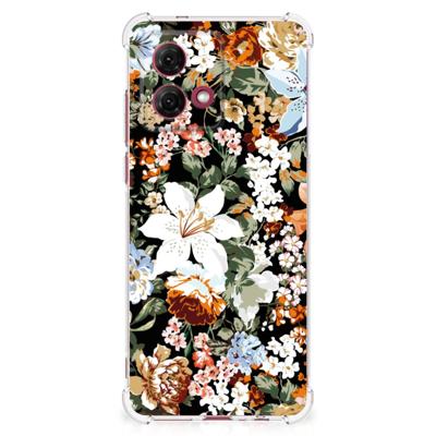 Case voor Motorola Moto G84 Dark Flowers Case voor Motorola Moto G84 Dark Flowers