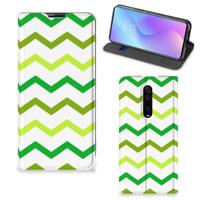 Xiaomi Mi 9T Pro | Hoesje met Magneet | Zigzag Groen