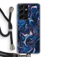 Mirrored Mirage: Samsung Galaxy S21 Ultra Transparant Hoesje met koord