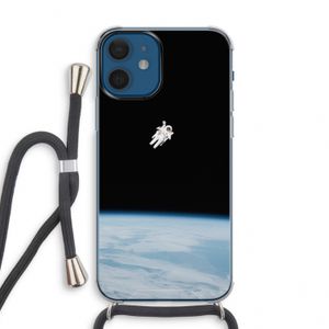Alone in Space: iPhone 12 mini Transparant Hoesje met koord
