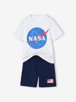 Zweifarbiger Jungen Sommer-Schlafanzug NASA wit