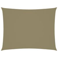 Zonnescherm rechthoekig 2,5x3,5 m oxford stof beige