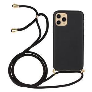 iPhone 15 Pro TPU Hoesje met Lanyard - Zwart