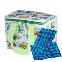 Puckator Kleine lunch koeltas met 2x flexibel koelelement - Dinosaurus print - 4,4 liter