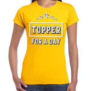 Topper for a day concert t-shirt voor de Toppers geel dames