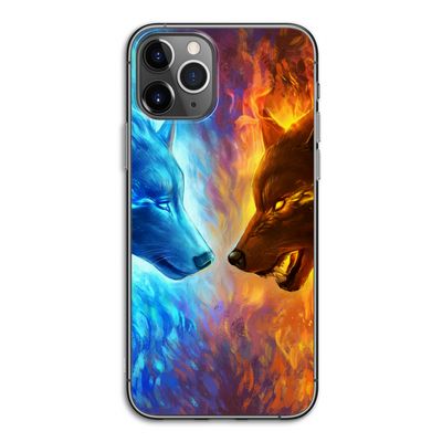 Fire & Ice: iPhone 11 Pro Transparant Hoesje