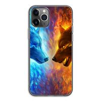 Fire & Ice: iPhone 11 Pro Transparant Hoesje