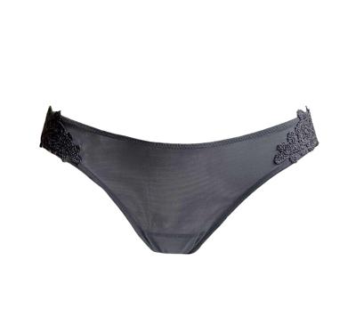 Parah lingerie slips Macramé string grijs