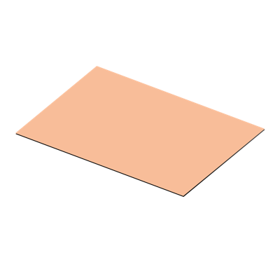 Perzikkleurige placemat