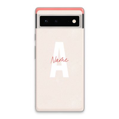 Strawberry Milkshake: Google Pixel 6 Transparant Hoesje