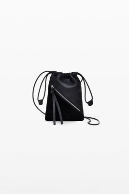 Kleine portemonnee 100% leer - BLACK - U