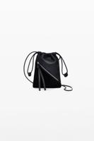 Kleine portemonnee 100% leer - BLACK - U Kleine portemonnee 100% leer - BLACK - U