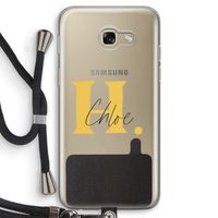 Amber Script: Samsung Galaxy A5 (2017) Transparant Hoesje met koord