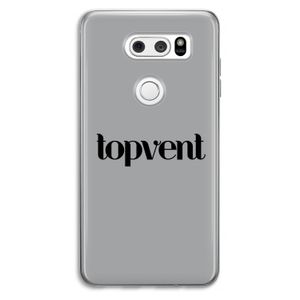 Topvent Grijs Zwart: LG V30 Transparant Hoesje