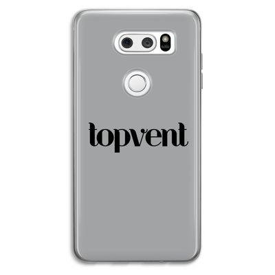 Topvent Grijs Zwart: LG V30 Transparant Hoesje
