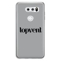 Topvent Grijs Zwart: LG V30 Transparant Hoesje