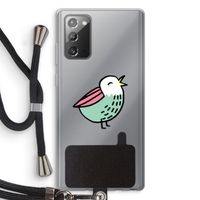 Birdy: Samsung Galaxy Note 20 / Note 20 5G Transparant Hoesje met koord