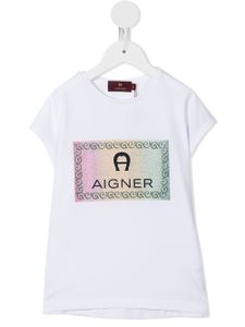 Aigner Kids t-shirt à logo - Blanc